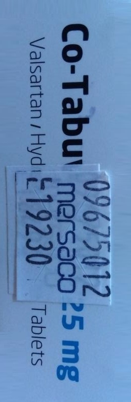 Co-Tabuvan 160/25mg*